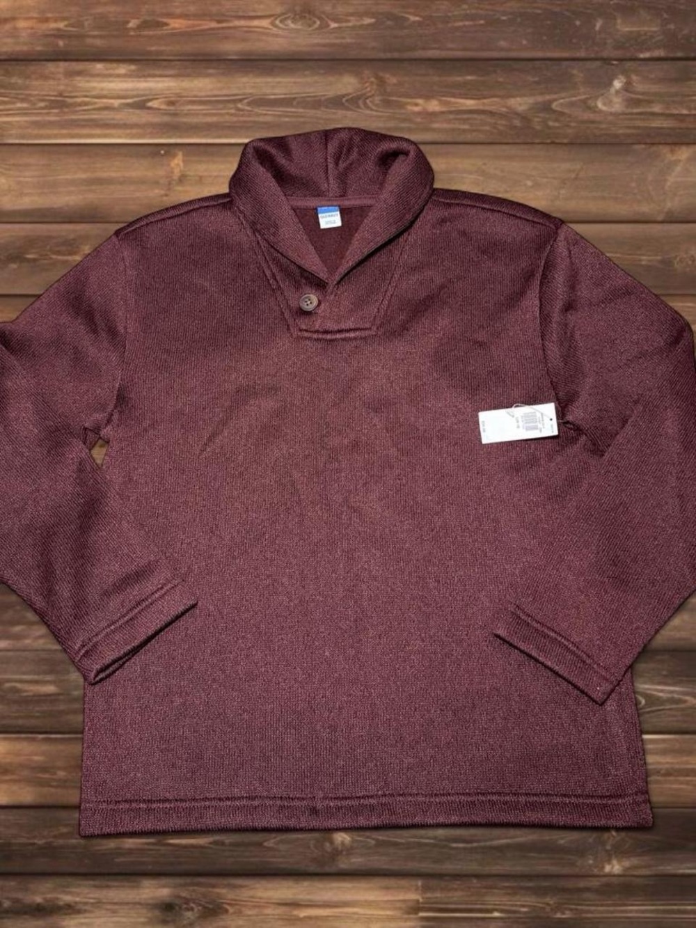 Old Navy Kids Shawl Collar Pullover Sweater - Burgundy Wine